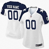Women Nike Dallas Cowboys Customized White Thanksgiving Stitched NFL Game Jersey,baseball caps,new era cap wholesale,wholesale hats